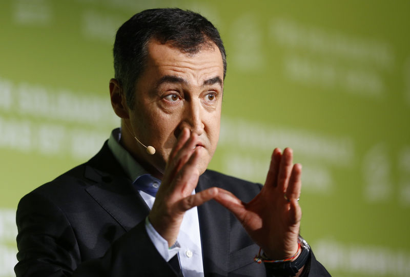 © Reuters. Líder dos Verdes, Cem Ozdemir, discursa durante evento em Viena, na Áustria