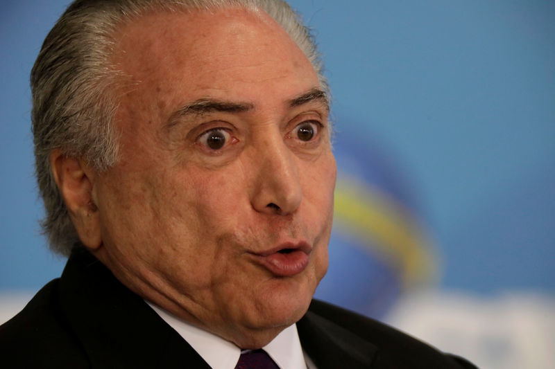 © Reuters. O presidente Michel Temer durante evento em Brasília, Brasil