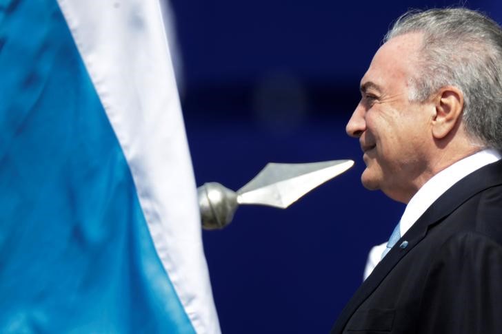 © Reuters. Presidente Michel Temer participa de cerimônia em Brasília