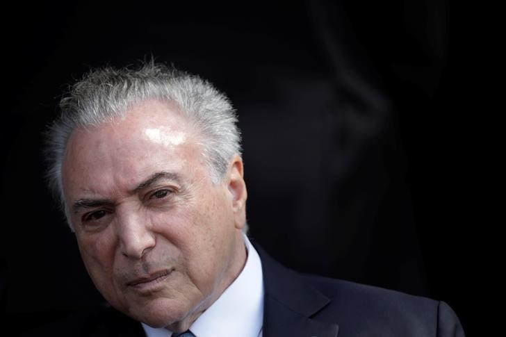 © Reuters. Presidente Michel Temer durante cerimônia em Brasília