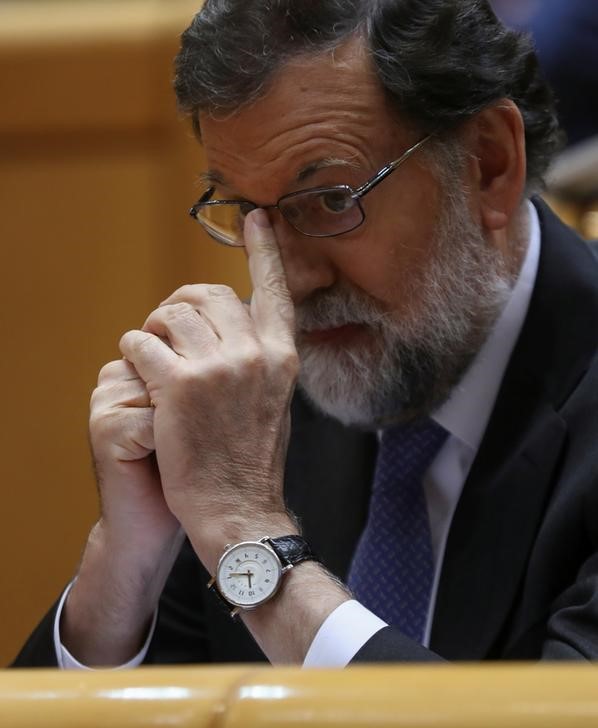 © Reuters. Il primo ministro spagnolo Mariano Rajoy