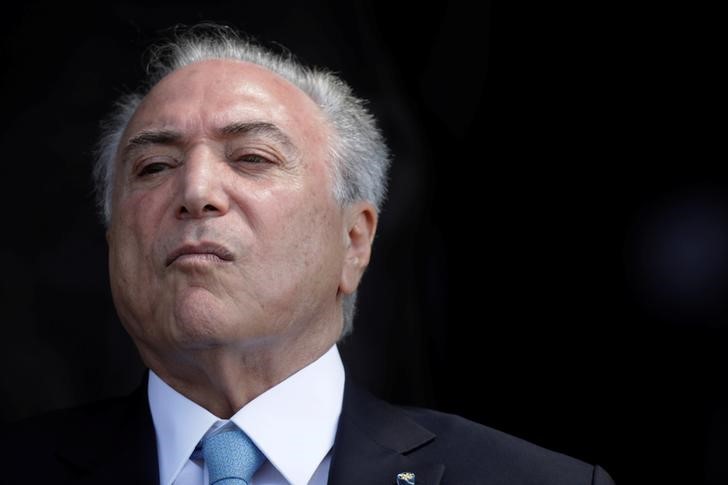 © Reuters. Temer participa de cerimônia em Brasília