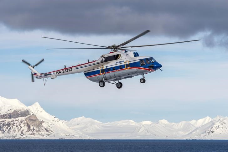 © Reuters. مركز إنقاذ: العثور على حطام هليكوبتر روسية مفقودة قبالة النرويج