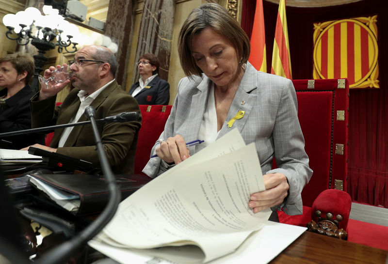 © Reuters. Forcadell desconvoca la reunión de la Mesa porque el Parlament 