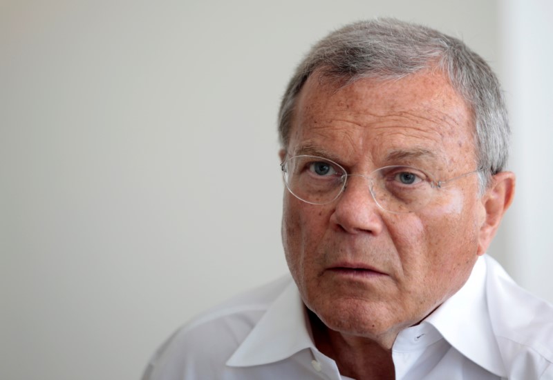 © Reuters. Sir Martin Sorrell, Chairman and CEO of WPP, attends an interview with Reuters during the Cannes Lions Festival in Cannes
