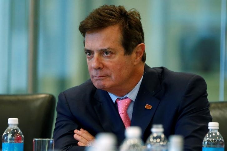 © Reuters. Paul Manafort, ex-gerente de campanha do presidente dos Estados Unidos, Donald Trump, durante coletiva de imprensa em Nova York