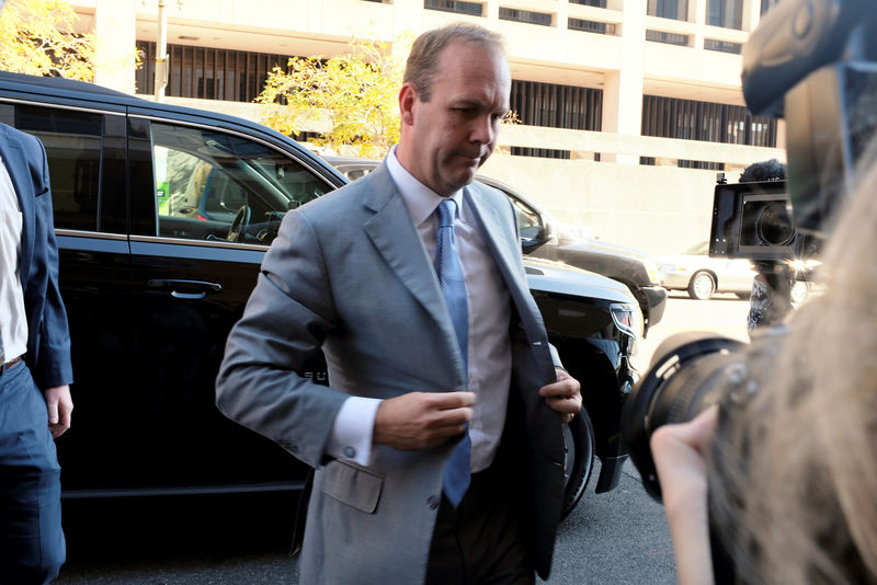 © Reuters. Former Trump campaign aide Rick Gates arrives for a status conference at U.S. District Court in Washington