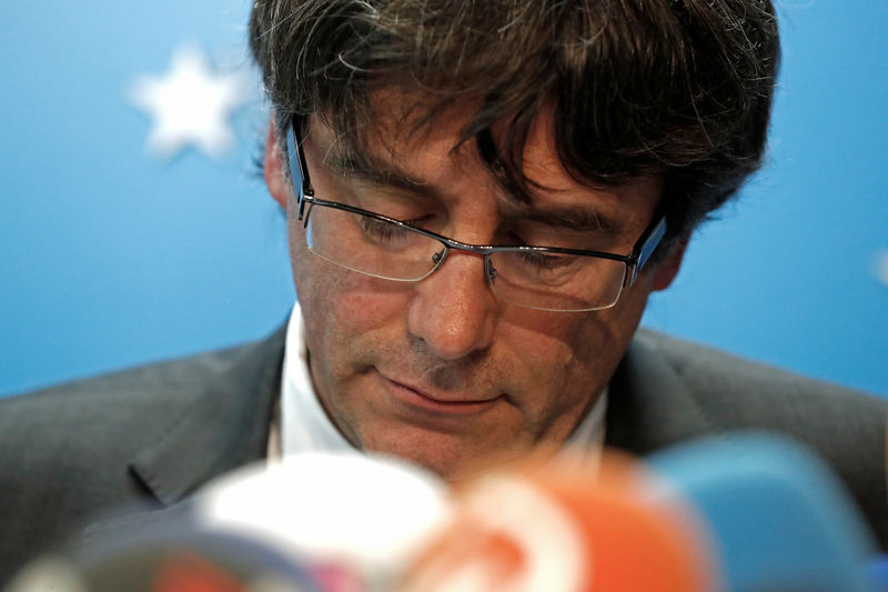 © Reuters. Ex-presidente da Catalunha Carles Puigdemont, que foi destituído pelo governo espanhol