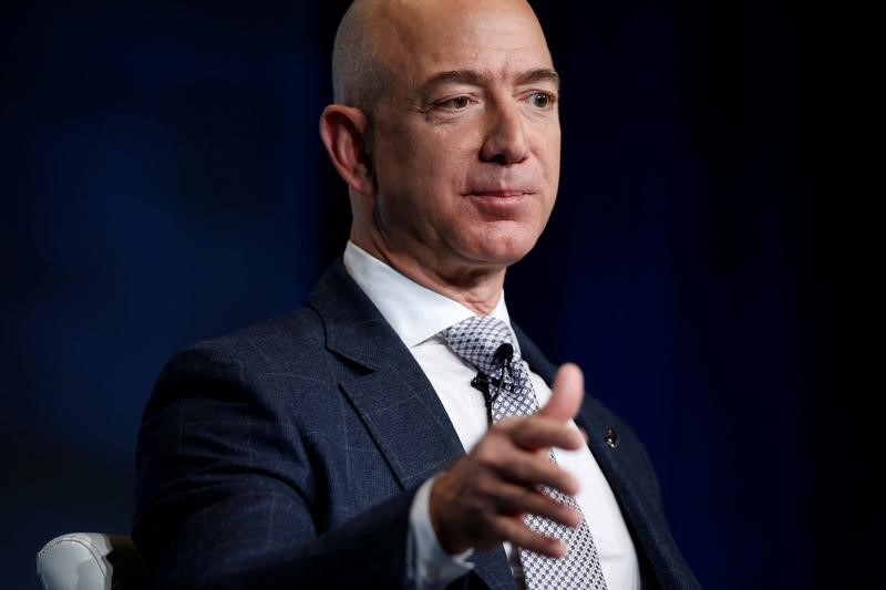 © Reuters. Jeff Bezos, durante evento em Washington