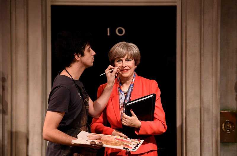 © Reuters. Estátua de cera da primeira-ministra britânica, Theresa May, revelada pelo museu Madame Tussauds em Londres