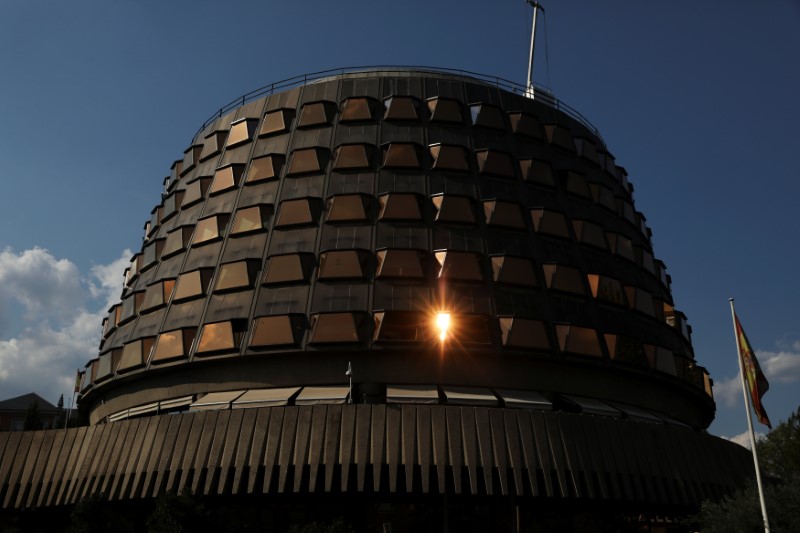 © Reuters. Prédio da corte constitucional da Espanha, em Madri