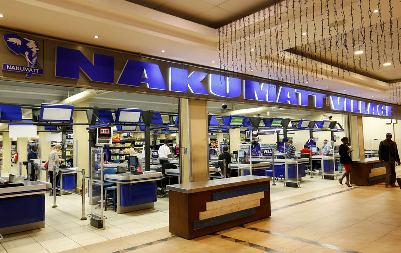© Reuters. A general view shows the entrance to the Nakumatt supermarket within the Village market complex mall, in Nairobi