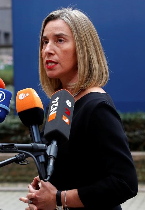 © Reuters. موجيريني: الاتحاد الأوروبي سيحافظ على الاتفاق النووي مع إيران