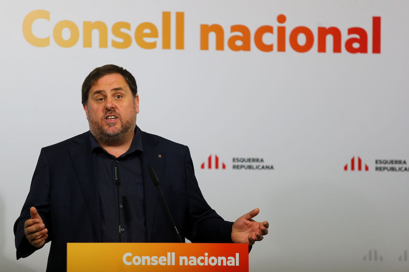 © Reuters. Junqueras encabezará desde la cárcel la lista de ERC para el 21-D