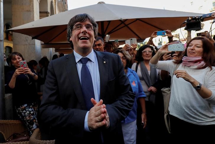 © Reuters. Puigdemont se abre a una solución distinta a la independencia catalana