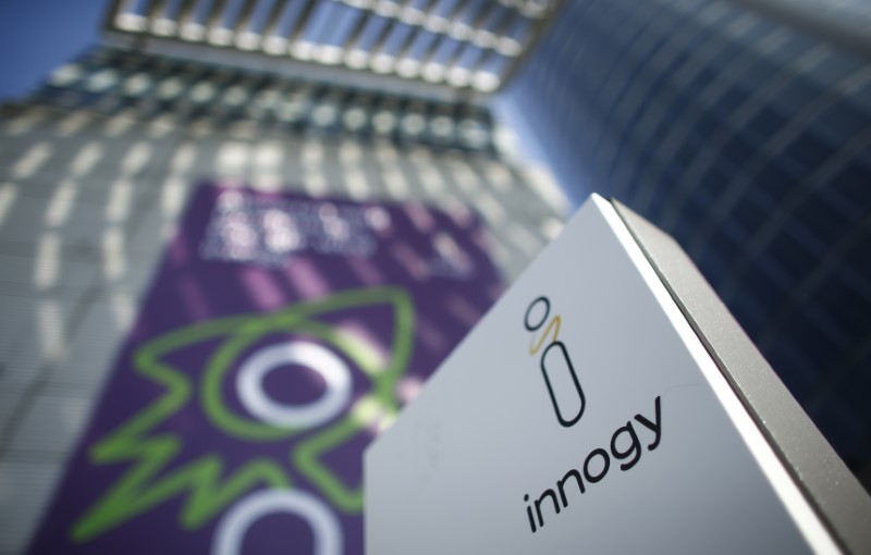 © Reuters. Innogy logo in Essen, Germany