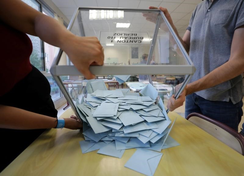 © Reuters. FRANCE: LREM, UN PARTI DE DROITE POUR TROIS FRANÇAIS SUR DIX