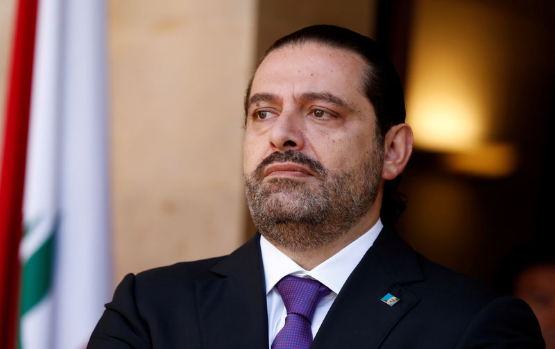 © Reuters. Saad al-Hariri, primeiro-ministro do Líbano que renunciou ao cargo, é visto no palácio do governo, em Beirute