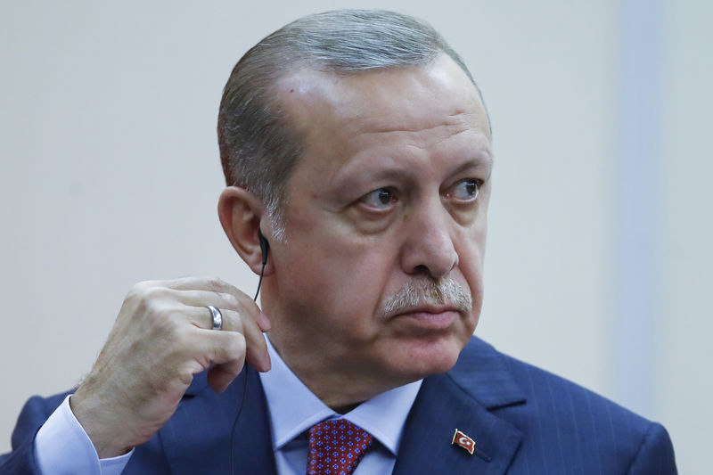 © Reuters. اردوغان يجدد انتقاداته للبنك المركزي التركي