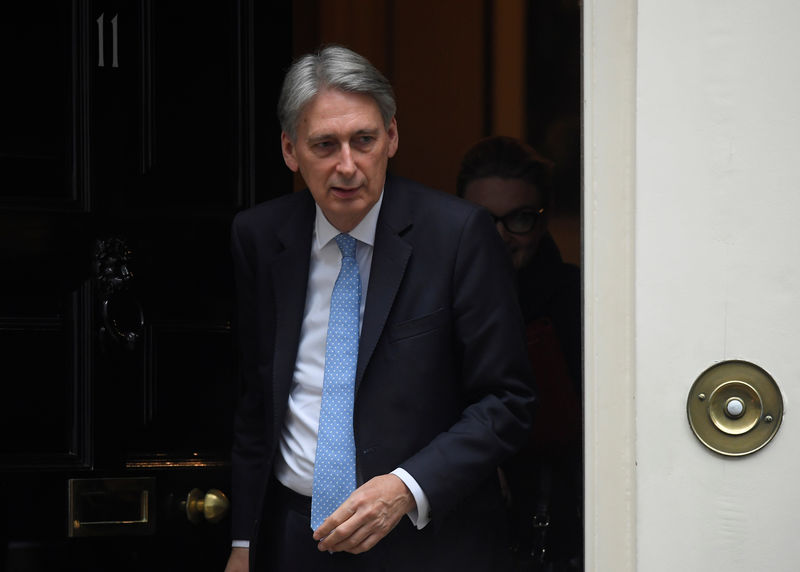 © Reuters. Britain's Finance Secretary Philip Hammond leaves 11 Downing Street, London
