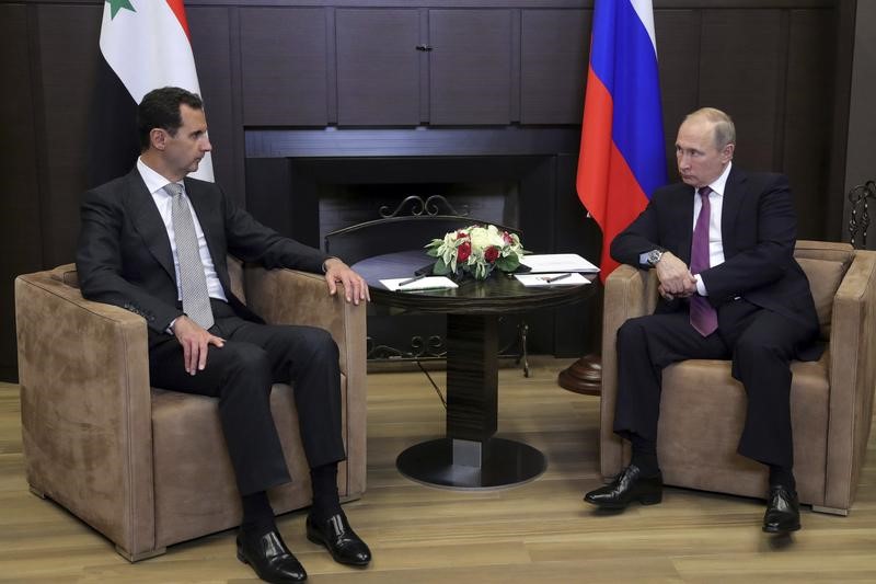 © Reuters. الكرملين: زيارة الأسد لروسيا استغرقت أربع ساعات