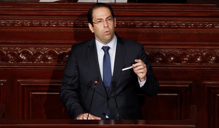 © Reuters. رئيس وزراء تونس يتعهد بالمضي في إصلاحات مؤلمة رغم المعارضة