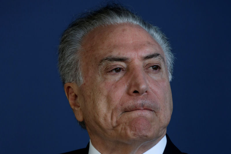 © Reuters. Presidente Michel Temer, em Brasília