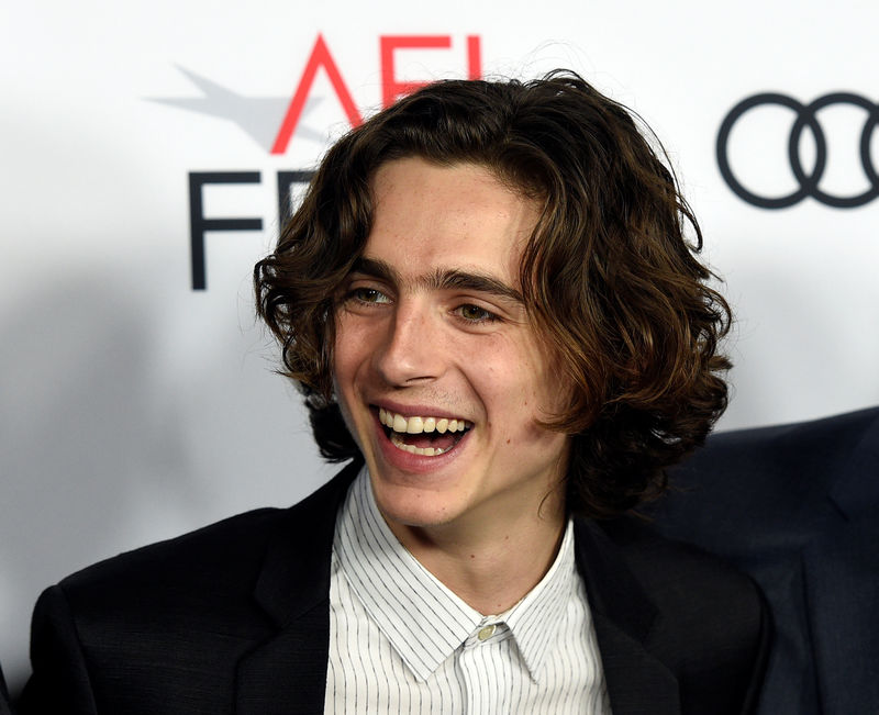 © Reuters. FILE PHOTO: Cast member Chalamet attends the premiere of "Call Me By Your Name" during AFI Fest 2017 in Los Angeles
