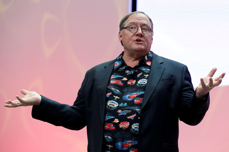 © Reuters. FILE PHOTO: John Lasseter Chief Creative Officer of Walt Disney and Pixar Animation Studios during the North American International Auto Show in Detroit