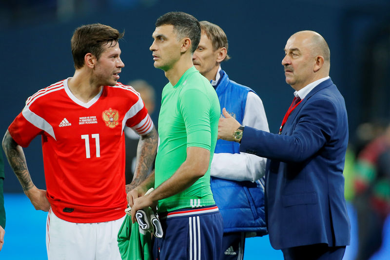© Reuters. International Friendly - Russia vs Spain