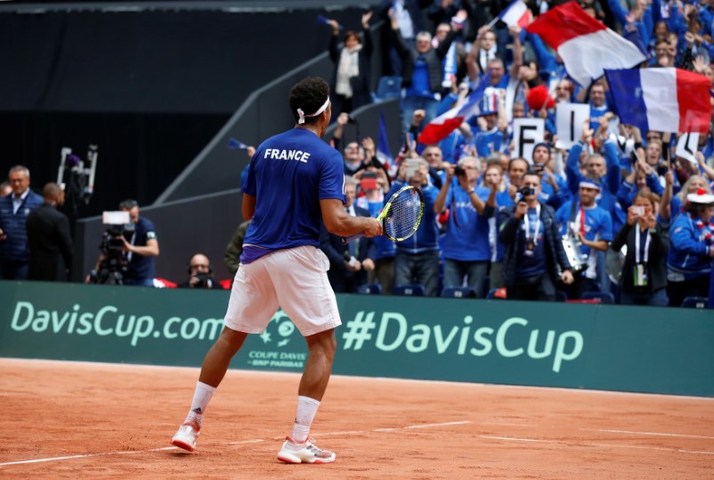© Reuters. Davis Cup - Semi-Final - France vs Serbia