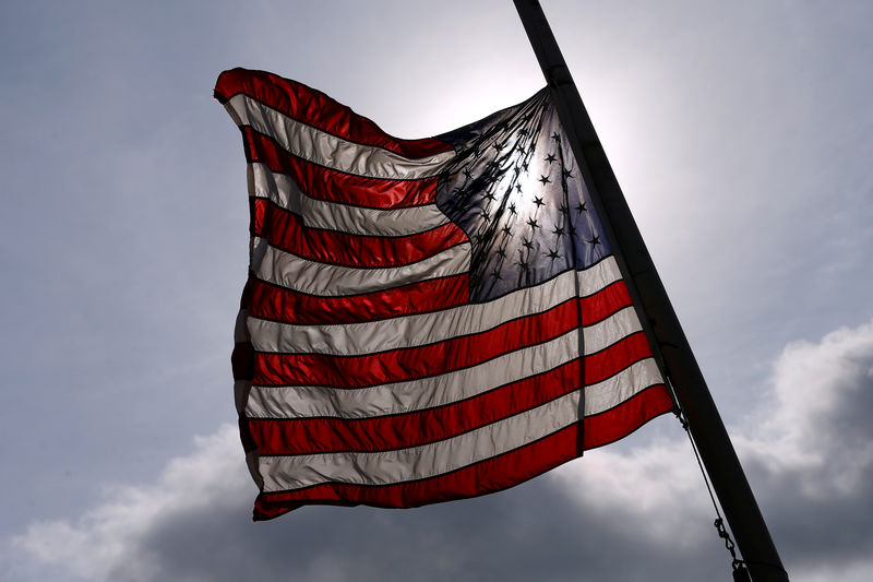 © Reuters. Bandeira dos Estados Unidos é vista no Texas