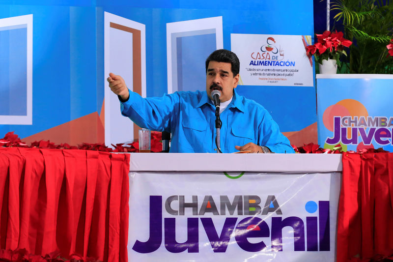 © Reuters. Presidente da Venezuela, Nicolás Maduro, durante evento no Palácio de Miraflores, em Caracas