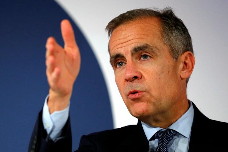 © Reuters. The Governor of the Bank of England, Mark Carney, smiles at the 'Future Forum 2017' event in St George's Hall, Liverpool