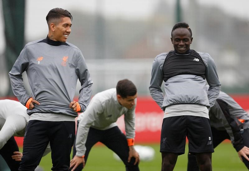 © Reuters. Liverpool Training