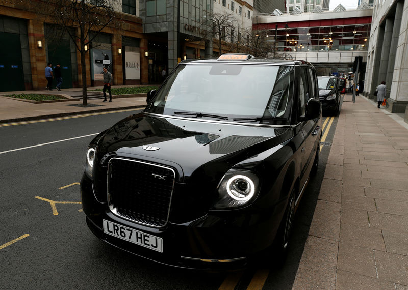 © Reuters. An electric cab belonging to the London Electric Vehicle Company (LEVC) is seen in London
