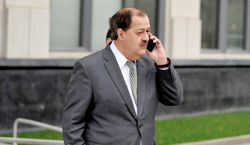 © Reuters. FILE PHOTO - Former Massey Energy Chief Executive Don Blankenship in Charleston West Virginia