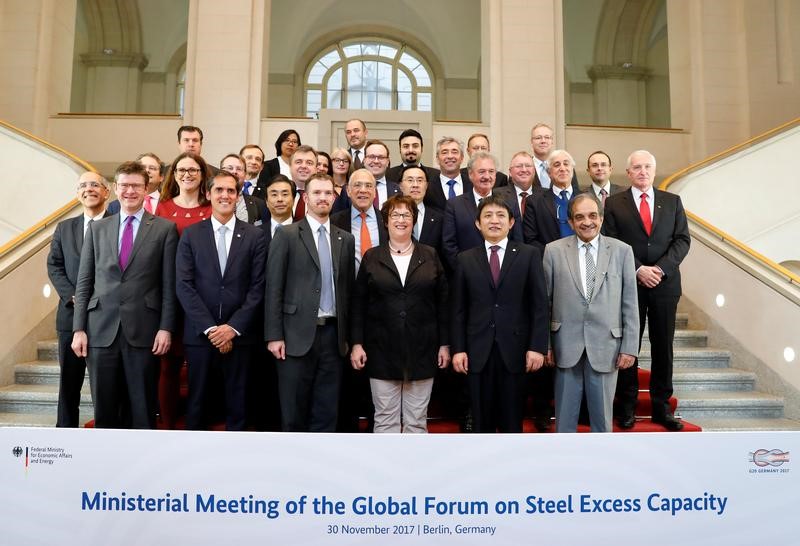 © Reuters. G20 forum on steel overcapacity