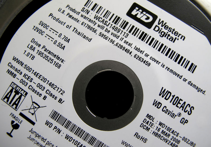 © Reuters. FILE PHOTO: Western Digital Corporation to report earnings