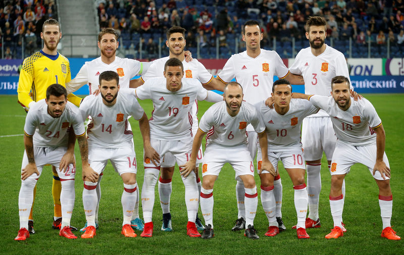 © Reuters. Una selección española recuperada, dispuesta a reconquistar el Mundial en Rusia