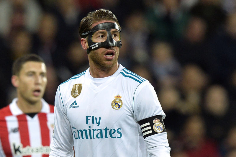 © Reuters. راموس يتعرض للطرد مجددا في تعادل سلبي بين ريال مدريد وبيلباو