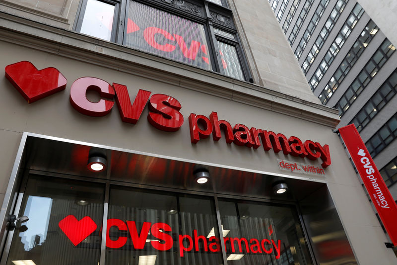 © Reuters. A CVS Pharmacy store is seen in the Manhattan borough of New York City
