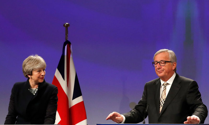 © Reuters. Juncker dice que la falta de acuerdo sobre el Brexit no es un fracaso