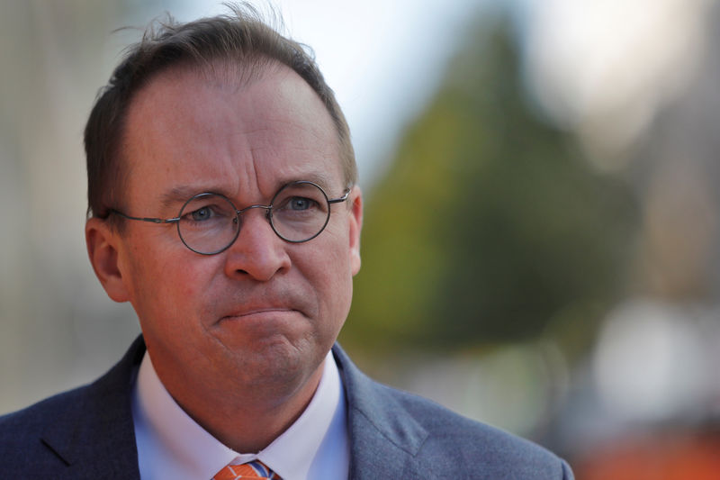 © Reuters. Office of Management and Budget Director Mulvaney leaves the Consumer Financial Protection Bureau building after a meeting in downtown Washington D.C.