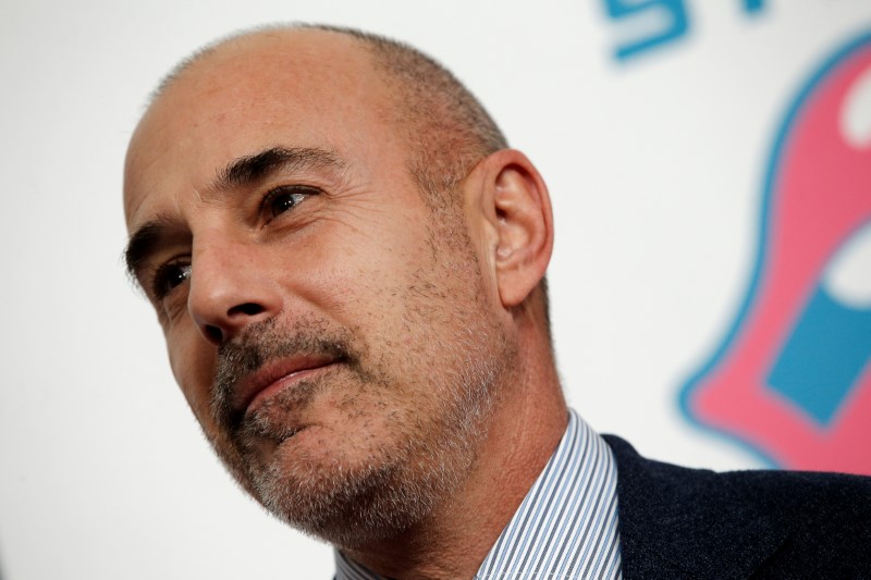 © Reuters. Matt Lauer posa durante evento em Nova York