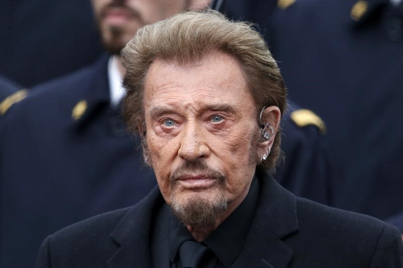 © Reuters. Muere a los 74 años Johnny Hallyday, el "Elvis francés"