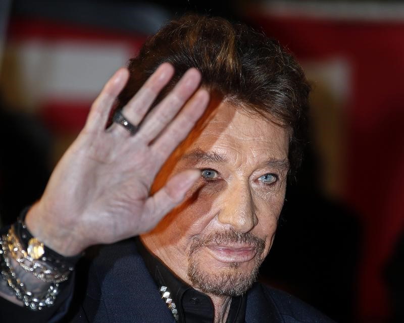 © Reuters. Hallyday em evento em Cannes