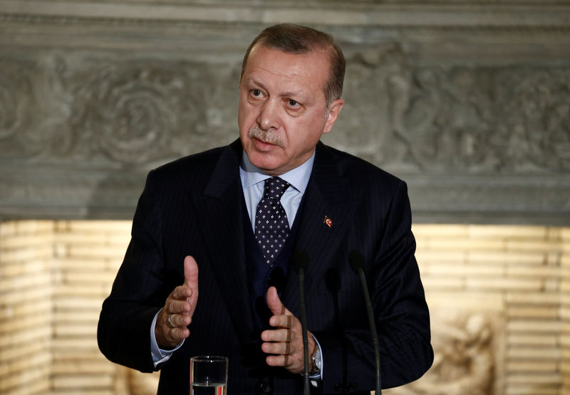 © Reuters. إردوغان: قرار أمريكا الاعتراف بالقدس عاصمة لإسرائيل يدهس القوانين الدولية