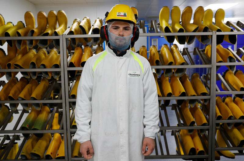 © Reuters. Dumidru Voicu poses at Cranswick Convenience Foods in Milton Keynes