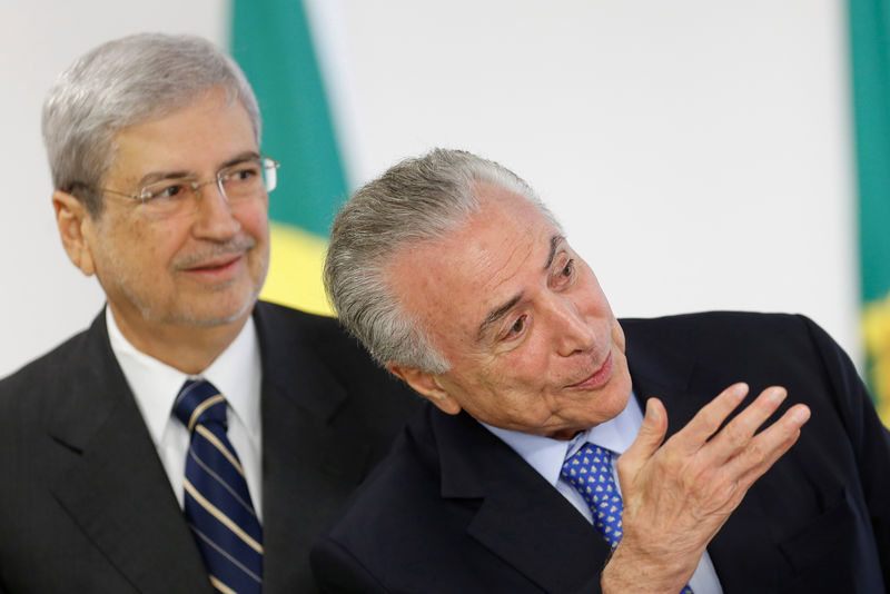 © Reuters. Presidente Michel Temer participa de cerimônia com Imbassahy em Brasília